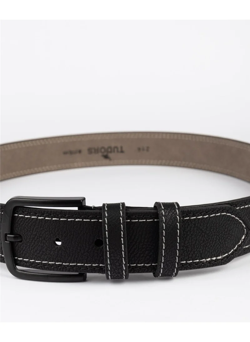 Tudors Men's 4 cm Sport Black Belt