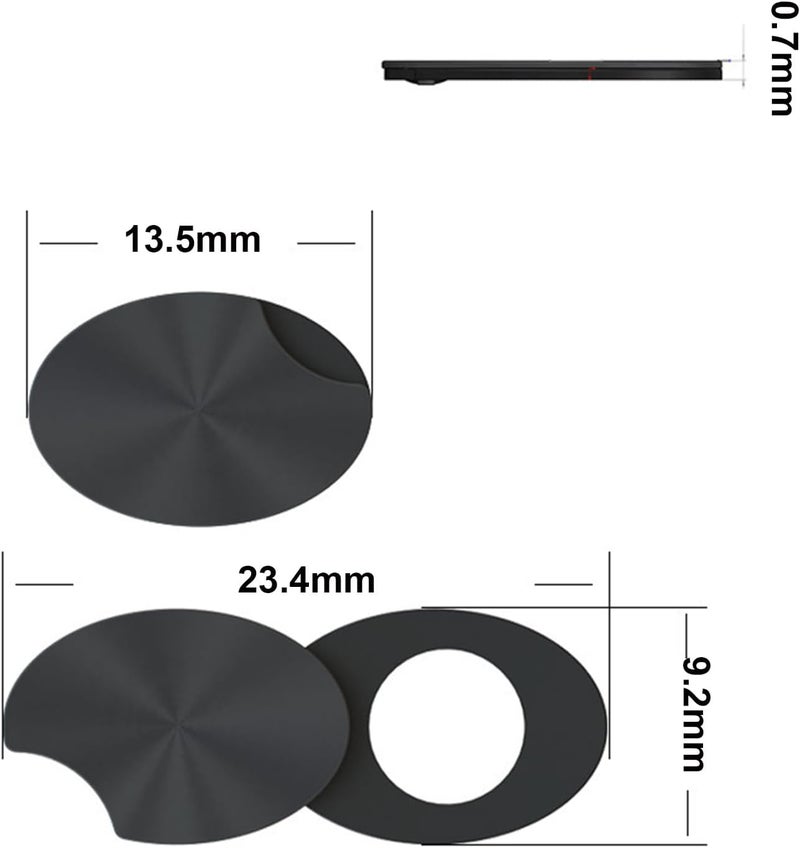 3Pcs LED Light Blocking Stickers for Ray-Ban Meta Glasses, Rotating Camera Privacy Cover Compatible with Wayfarer/Oakley/Skyler/Headliner Smart Glasses, Black - Image 5