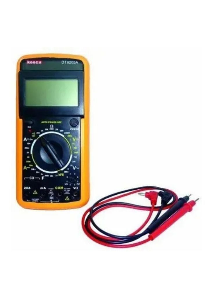 بريميم جهاز القياس المتعدد الرقمي "دي إم ٩٢٠٥ إيه" - شاشة "إل سي دي" مع إيقاف التشغيل التلقائي للقياسات الكهربائية - Image 1