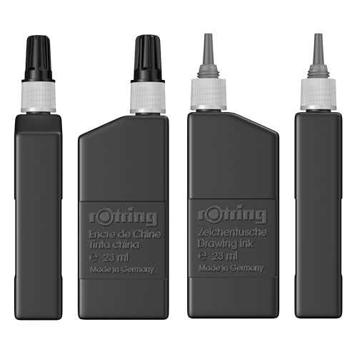 rOtring Isograph Technical Drawing Pen Liquid Ink 23 ml Black - Image 3