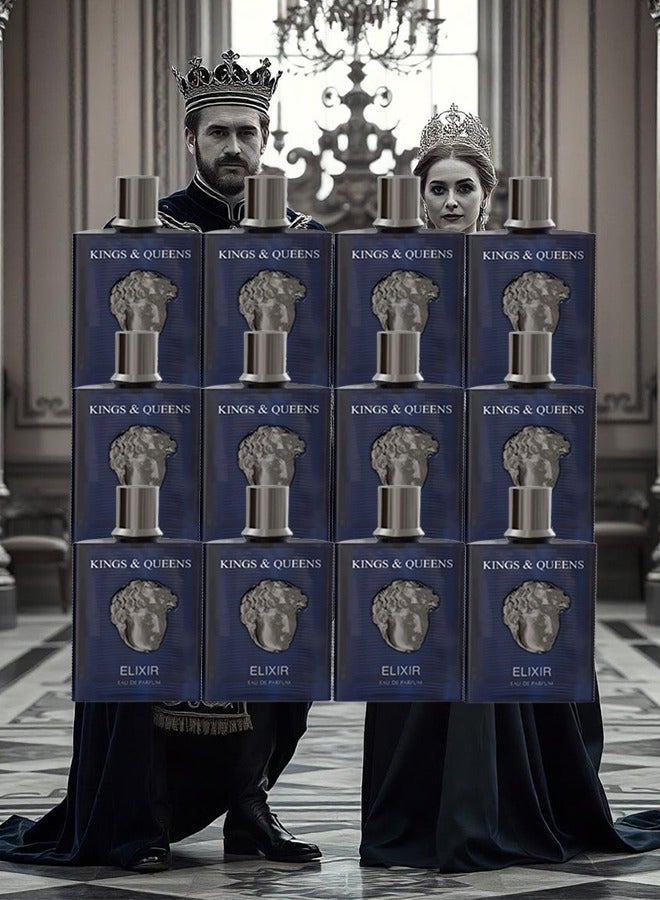 عماران 12 قطع عطر كينجز اند كوينز إليكسير للجنسين 100 مل - Image 1