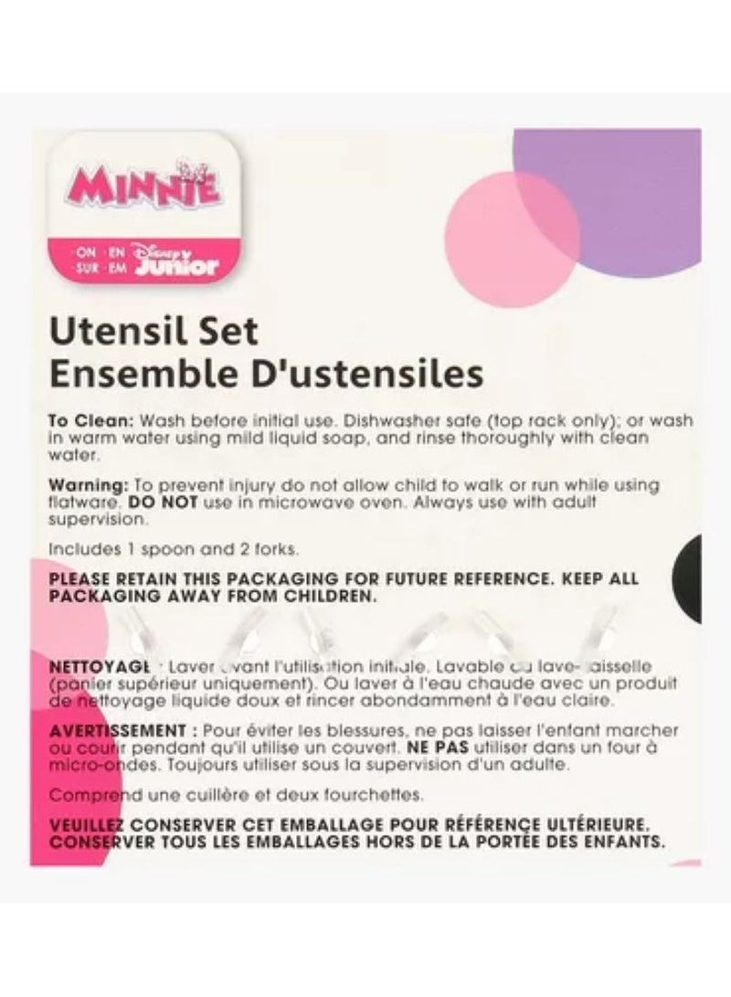 ذا فيرست ييرز طقم أدوات مائدة ديزني جونيور ميني منحوتة من 3 قطع - Image 4