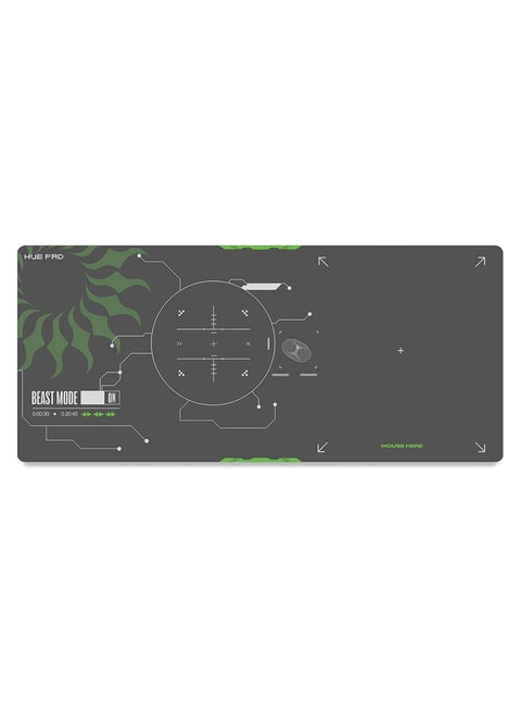 HUEPAD HALO SERIES, Premium Mousepads, HYDRAGLIDE™ Fabric Gaming Mousepad, XL Desk Pad with Carry Case Tube (X-Large, BEAST MODE)
