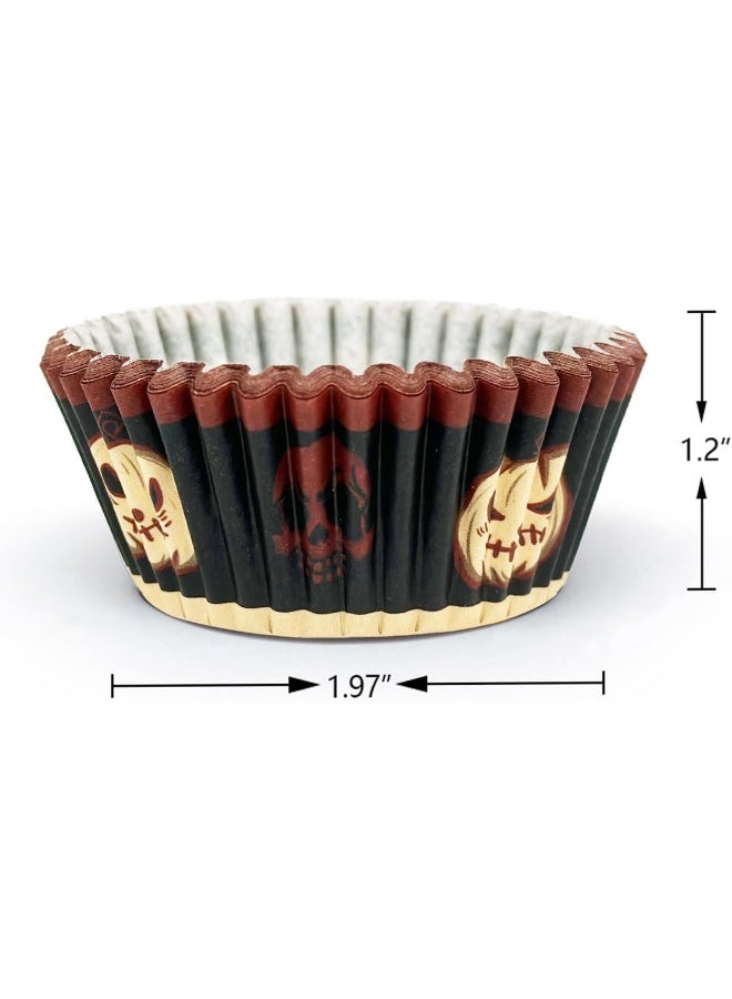 qiqee qiqee Halloween Standard Cupcake Liners Cupcake Cups 300-Count Food Grade Gradient Design Cupcake Papers Baking Cups Cupcake Wrappers for Halloween(Standard Size)  - Image 5