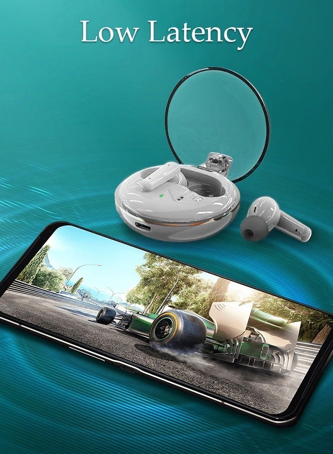 DUNISO Wireless Earbuds Bluetooth 5.3 in Ear Headphones with Charging Case and Touch Control, Sweatproof Earphones Built-in Mic Bass Stereo Sound Headset for Sport Office Driving - Image 2