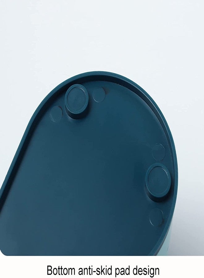 شيري بوكس منظم مجوهرات دوار من CherryBox - علبة تخزين مجوهرات بلاستيكية دوارة بخمس طبقات مع قاعدة مانعة للانزلاق للأقراط والخواتم والدبابيس للنساء - قابلة للدوران 360 درجة وقابلة للحمل (أخضر) - Image 3