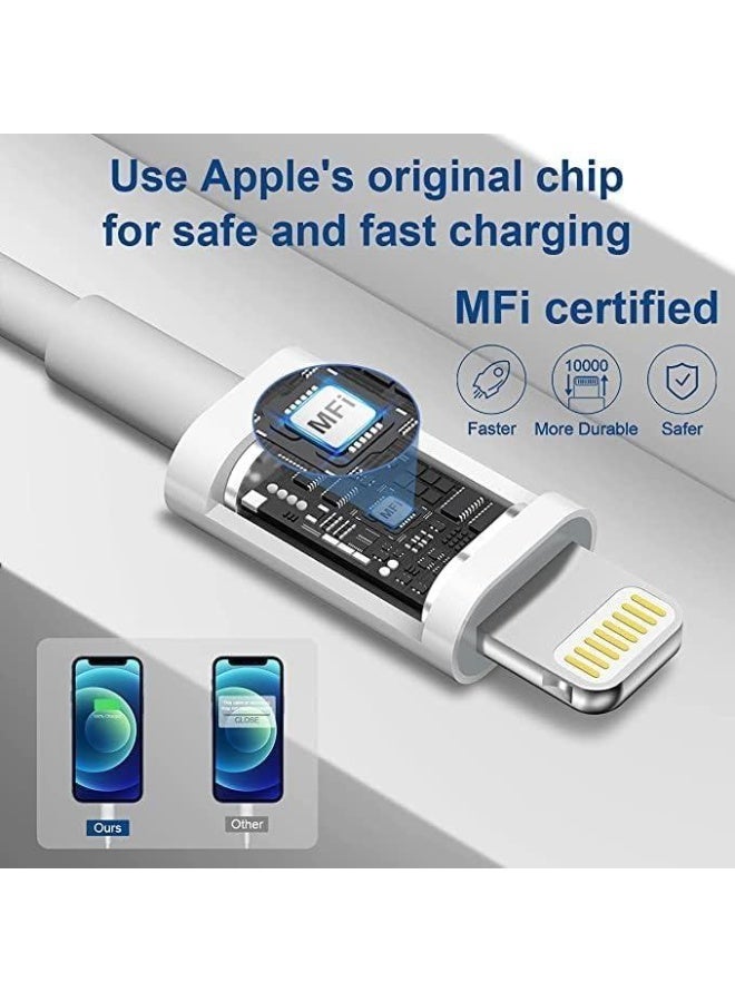 2 Pack USB-C To Lightning Cable (1m) Compatible With IPhone MFi Fast Charger Lightning Cable PD 20W - Image 4