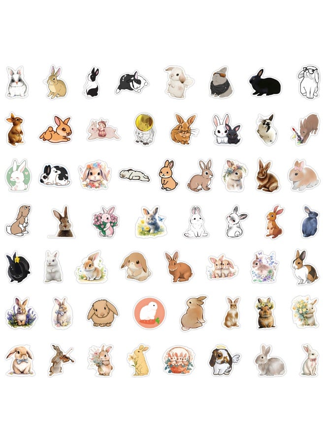 NIBEMINENT 110 Pcs Cartoon Rabbit Deco Kit Waterproof Stickers, High Definition Printing Bright Colors, Suitable for Laptop Skateboard Luggage Water Bottle Guitar DIY - Image 3