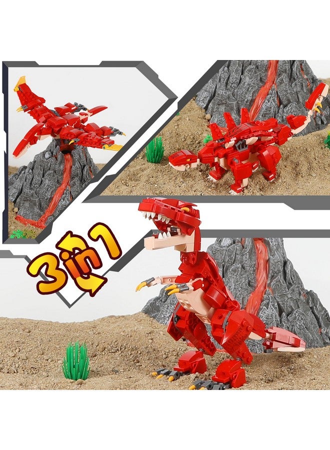 HSANHE Stem 3 In1 Dinosaurs Building Kits 287Pcs, Toys For Kids Age 6-10 Year Old, Educational Building Sets Best Gifts For Boy 6-10 - Image 3
