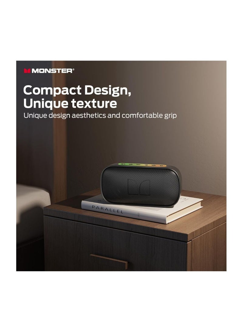 Monster S150 Bluetooth Speaker with Strong Bluetooth 5.4 Connectivity, IPX7 Waterproof Wireless Speaker, Multi-Channel Support, HD Hands-Free Calling, and Compact Design for Portable Use - Image 4
