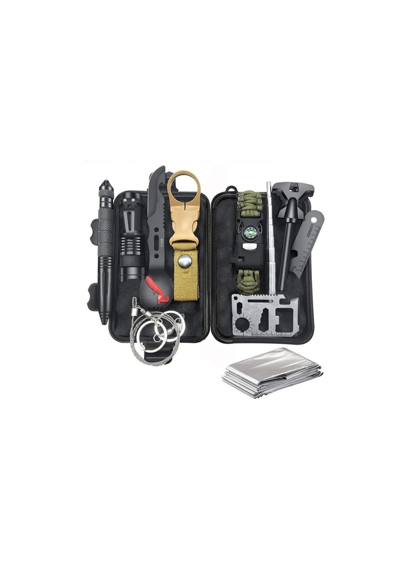 Meetion Outdoor 11 In 1 Survival Tool Sos Professional Pocket Survival Gear Camping Equipment Survival First Aid Kit - Image 1