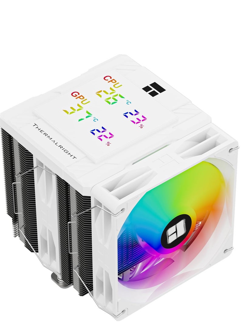 Thermalright Thermalright Peerless Assassin 120 Digital ARGB White CPU Cooler Air with 6X6mm Heatpipes, Magnetic Display Board Top Cover,Heatsink CPU Cooler, for AM4/AM5 and Intel lga1700/1851/1150/1151/1200 - Image 2
