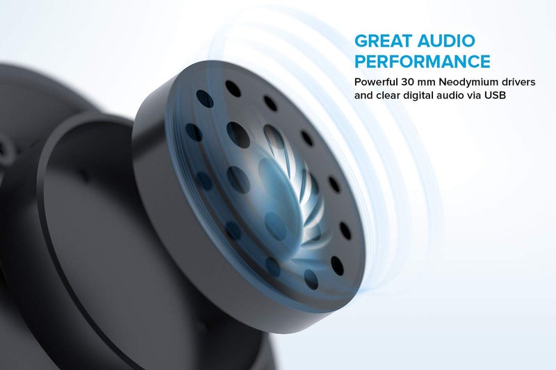 Creative HS-720 V2 USB Digital Audio On-Ear Headset with Noise-Cancelling Condenser Boom Mic, Inline Mic Mute/Calls/Volume Control and Mic-Monitoring Feature, Simple Plug-and-Play for Video Calls - Image 5