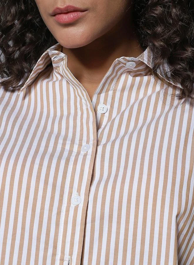 هاي ستار Striped Long Sleeve Regular Fit Shirt by Styli