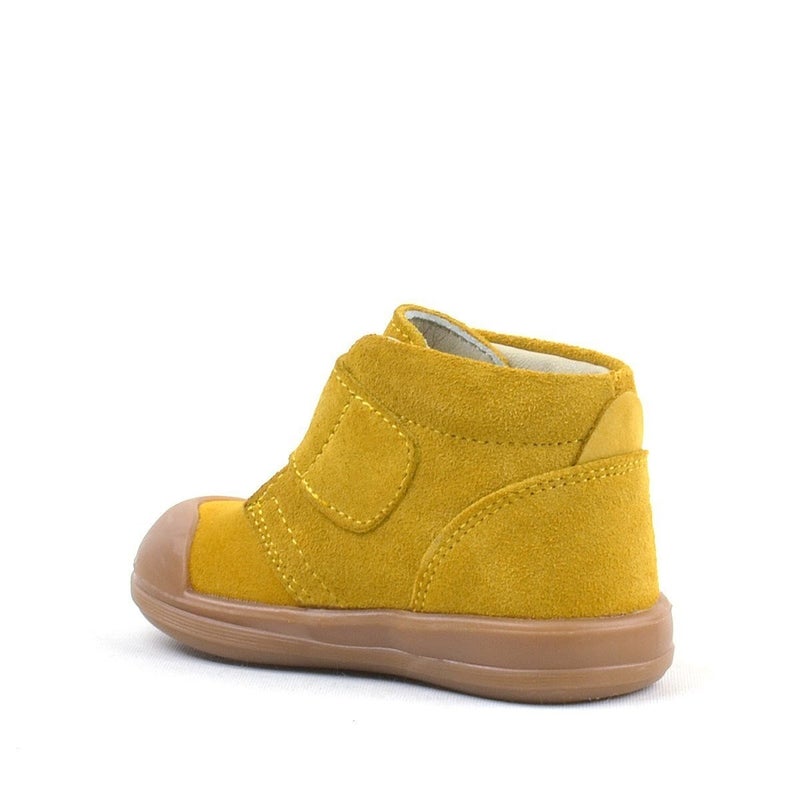 Rakerplus Yohoo Kids' Genuine Leather Yellow Velcro Unisex Shoes by Raker Plus - Image 4