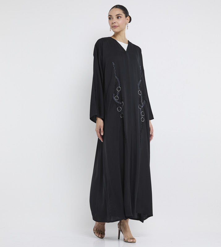 ROZA Stylish hand work abaya - Image 3