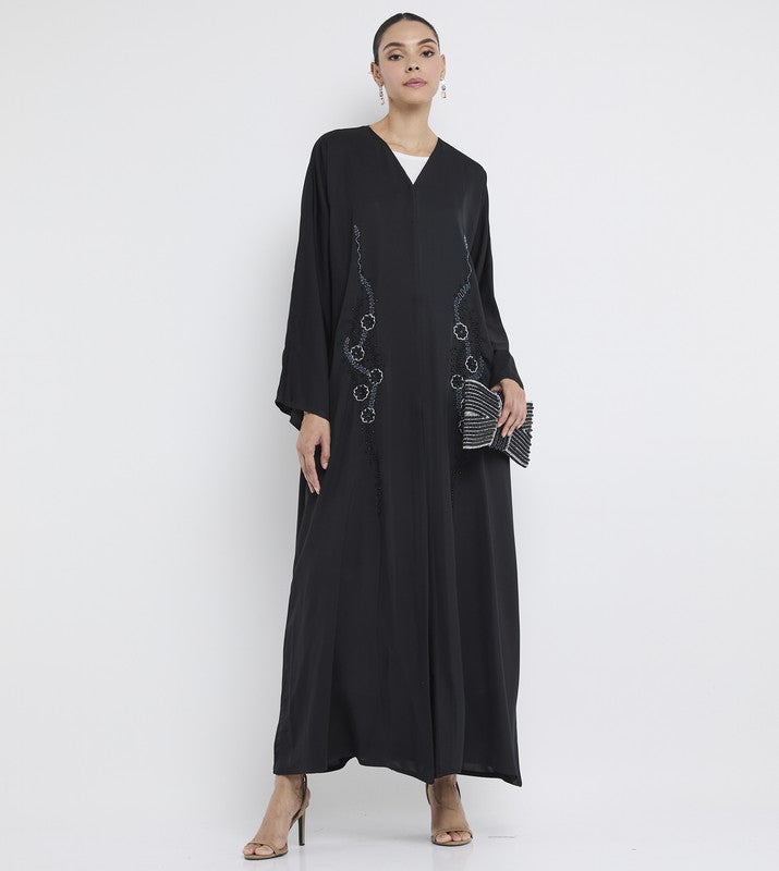 ROZA Stylish hand work abaya - Image 5