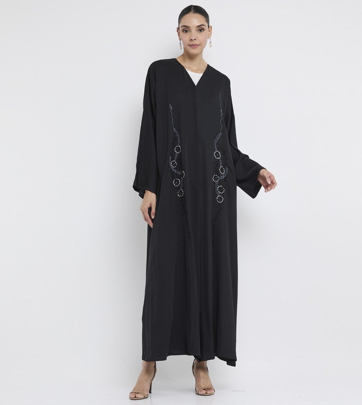 ROZA Stylish hand work abaya - Image 1