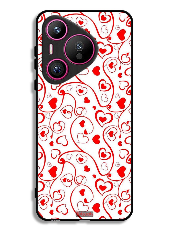 Tolwak Huawei Pura 70 Protective Case Cover Hearts Pattern - Image 1