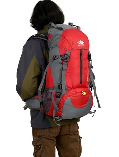 WoneNice 50L(45+5) Waterproof Hiking Backpack - Outdoor Sport Daypack with Rain Cover - Image 4