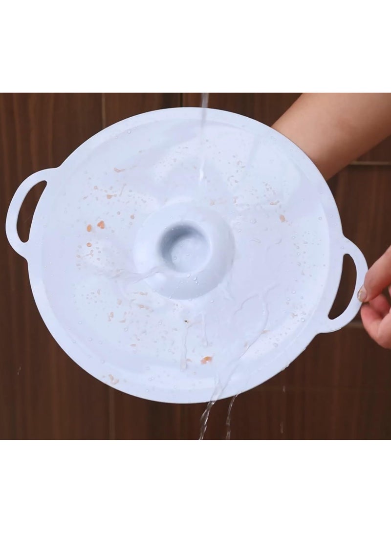 هومستر 5 قطع أغطية سيليكون ماصة، أغطية طعام ملونة، إغطية ماصة قابلة لإعادة الاستخدام مقاومة للحرارة للاستخدام في الميكروويف، تُستخدم على الأكواب والوعاء والأطباق والوعاء والمقاليات والفرن والثلاجة، خالية من BPA، 15x18 سم - Image 4