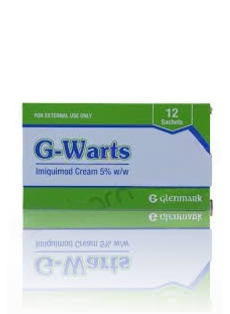 Glenmark كريم جي-وارتس 5% (250 ملغ أكياس، عبوة من 12)
