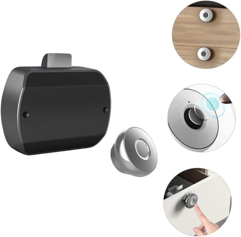Smart Fingerprint Lock USB Rechargeable Aluminum Alloy Keyless Security Lock for Home Office Cabinet - Image 4