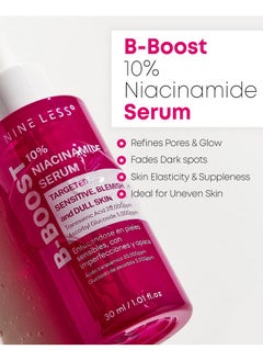NINELESS NINELESS B-Boost 10% Niacinamide Serum - Face Serum for Even Skin Tone - Tranexamic Acid & Glutathione - Revialize Complexion - Korean Skincare, 1.01 fl.oz.  - Image 2