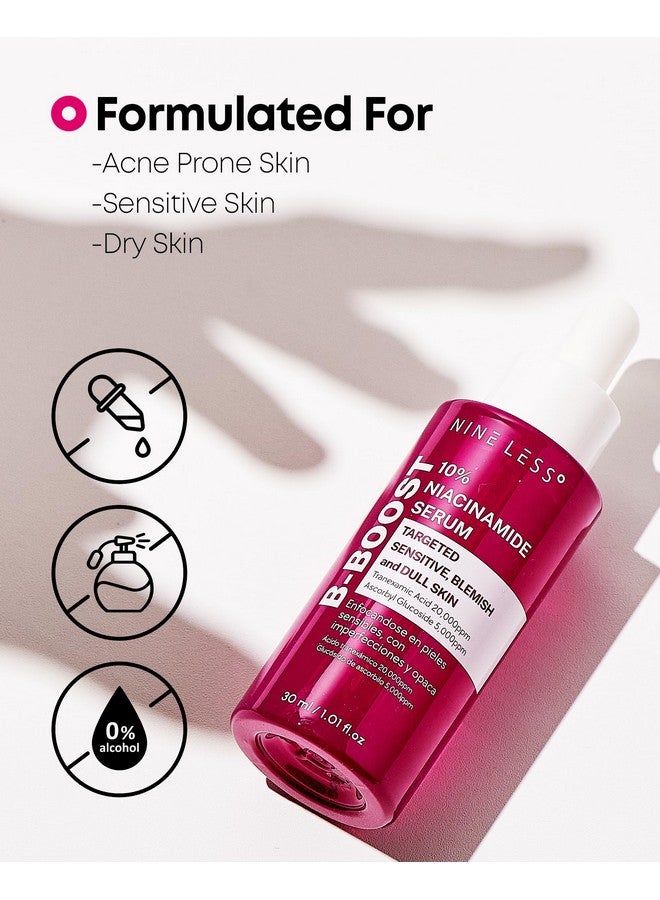 NINELESS B-Boost 10% Niacinamide Serum - Face Serum for Even Skin Tone - Tranexamic Acid & Glutathione - Revialize Complexion - Korean Skincare, 1.01 fl.oz. - Image 5