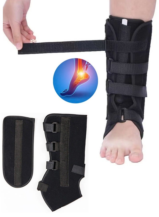 Generic Adjustable Ankle Brace Protector Ankle Fixation Strap Fracture Stabilizer Ankle Splint Tendonitis Stabilizer for Men & Women, Eases Swelling and Sprained Ankle - Image 1