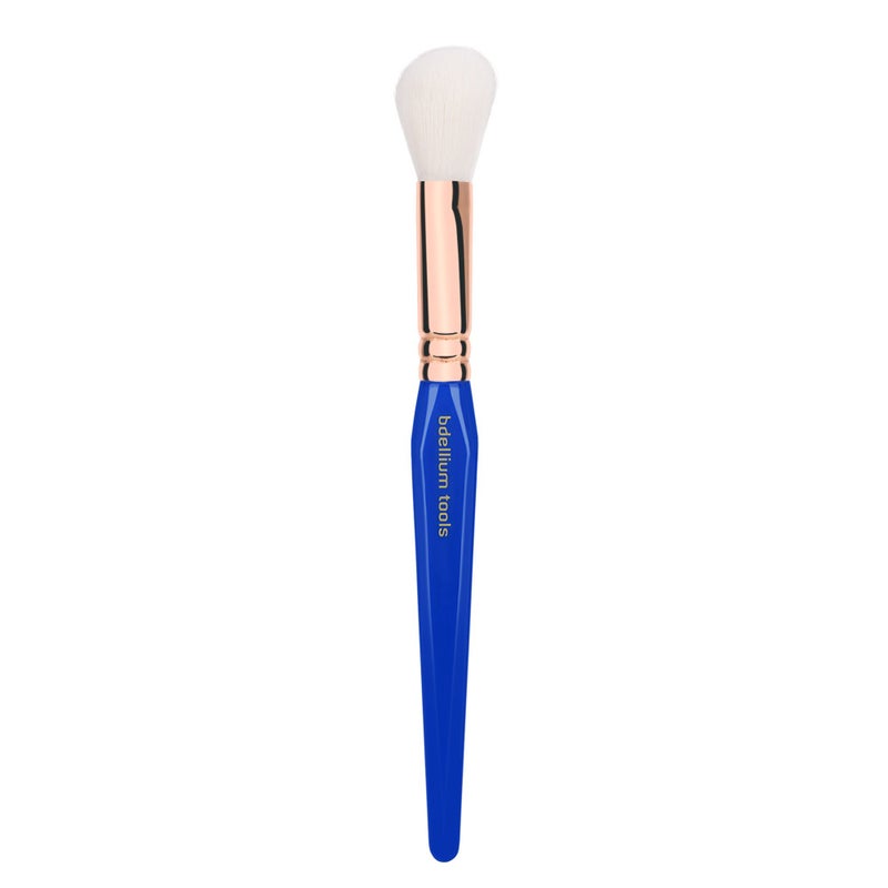 Bdellium Tools Professional Makeup Brush - Golden Triangle 942 Slanted Contour - With All Vegan and Soft Synthetic Fibers, For Adding Dimension to the Face (Blue, 1pc) - Image 3