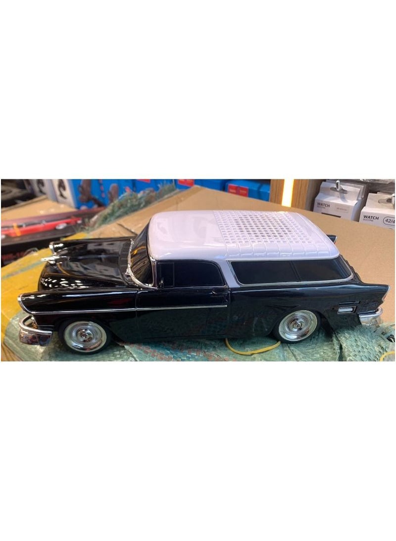 Retro Car Shape Wireless Bluetooth Speaker Multicolour  - Image 1
