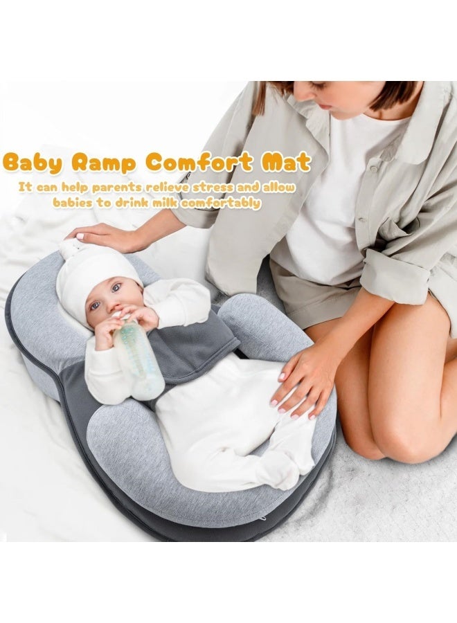 TAKHTEELA Baby Wedge Pillow for Newborn Support Wedge Pillow Baby Reflux Wedge Breastfeeding Nursing Pillow, Bottle Feeding - Image 4