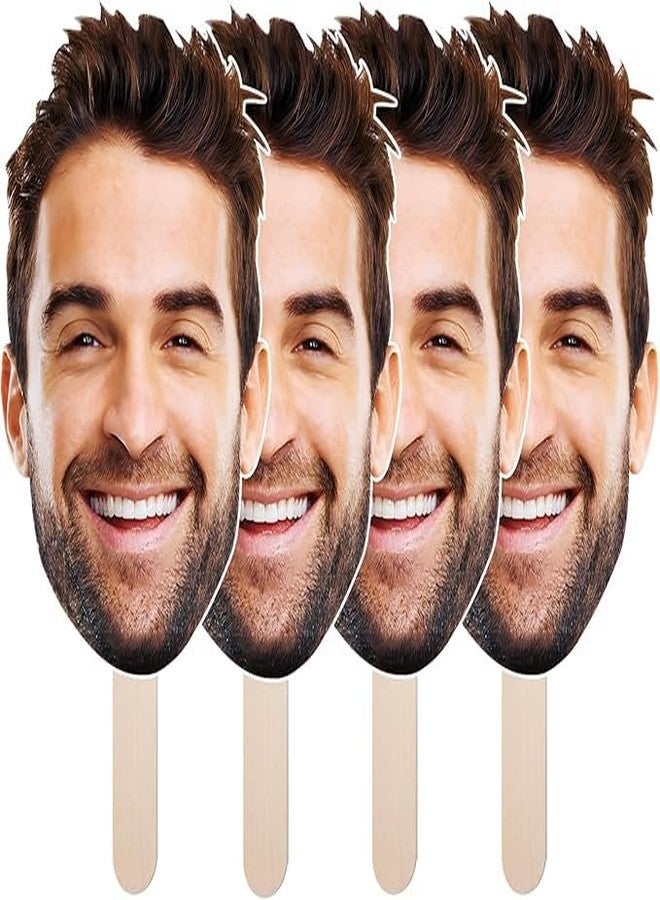 EZISHIPS Big Head Cutout on a Stick - Custom Face Cutouts for Party, Graduation, Birthday, or Wedding | Life Size Photo Prop, 6"-36", 1 Piece - Image 1