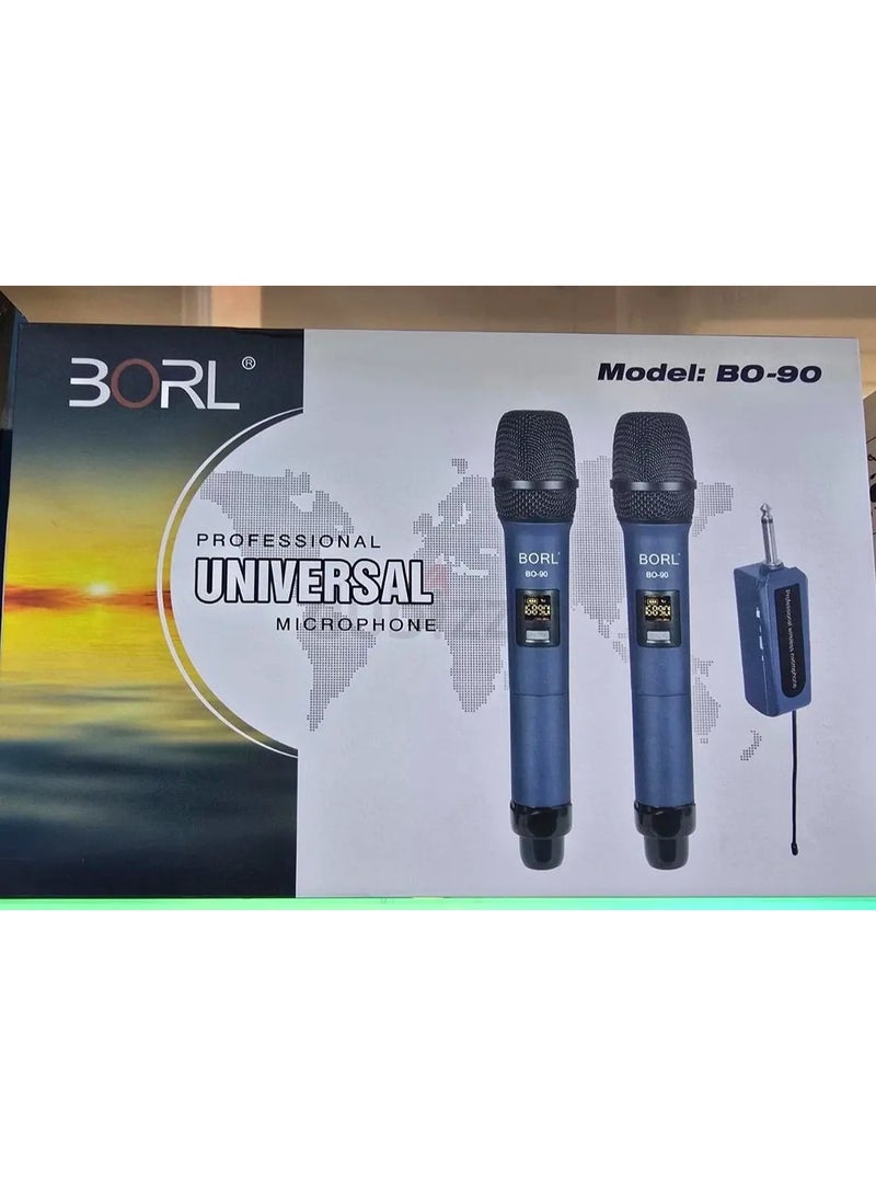 Borl Professional Universal Wireless Microphone System, Model BO-90C