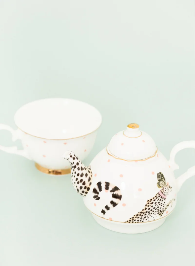 Yvonne Ellen  Tea For One Cheetah Multicolour  | Best Price UAE