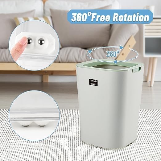 Cozron Cozron Mini Swivel Casters WheelsStainless Steel Self Adhesive360 Degree Rotation PulleyUniversal Wheels At The Bottom Of The Storage BoxSwivel Caster Wheels For Furniture 4 - Image 2