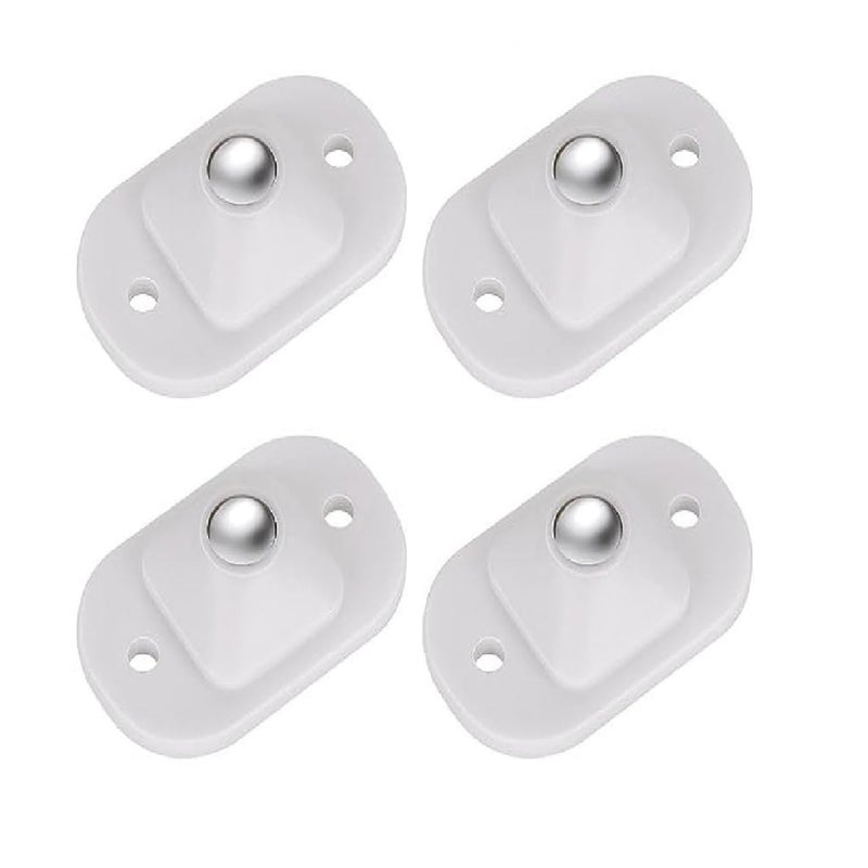 Cozron Cozron Mini Swivel Casters WheelsStainless Steel Self Adhesive360 Degree Rotation PulleyUniversal Wheels At The Bottom Of The Storage BoxSwivel Caster Wheels For Furniture 4 - Image 1