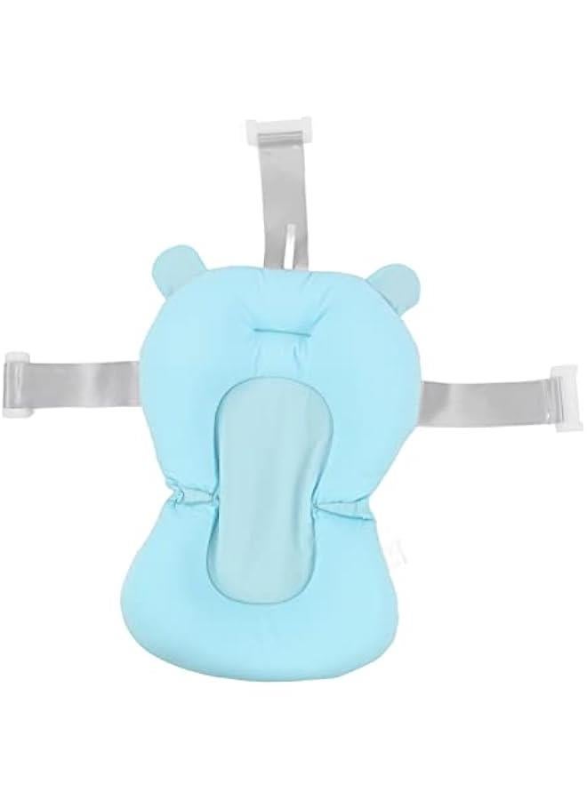 وسادة مقعد حمام الطفل، حصيرة دعم حمام عائمة قابلة للطي وقابلة للتعديل، وسادة مقعد حوض استحمام للأطفال حديثي الولادة، حصيرة حوض استحمام غير قابلة للانزلاق، وسادة حوض استحمام للأطفال من عمر 0 ​​إلى 12 شهرًا - Image 1