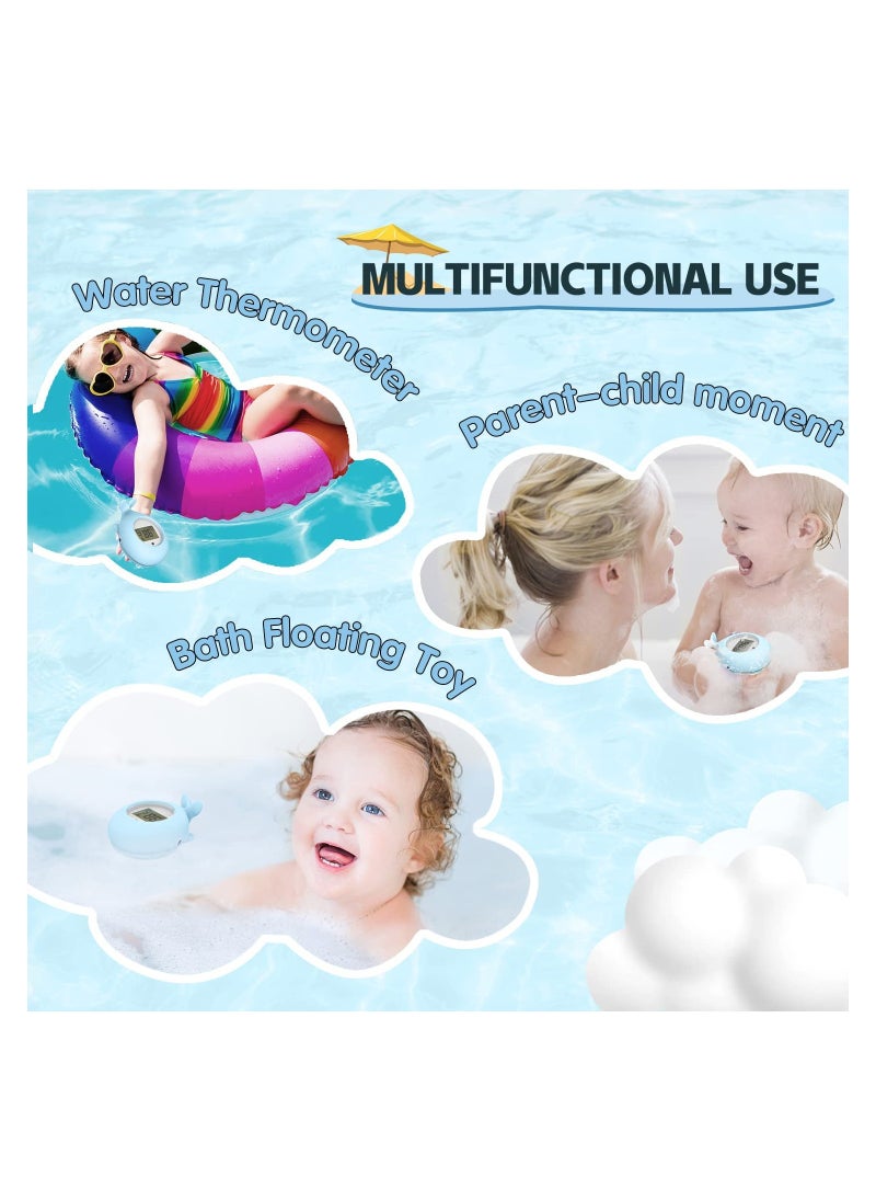 SYOSI - Baby Bath Thermometer, Baby Bath Bathtub Thermometer for Infant, Safety Bath Tub Water Temperature Digital Thermometer, Floating Bathing Toy Gift, for Newborn with Flashing Temperature Warning - Image 1