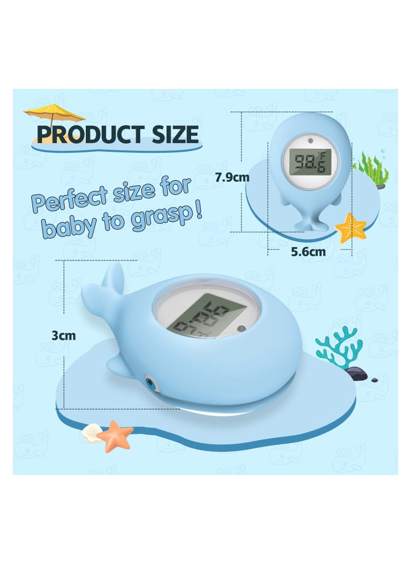 SYOSI - Baby Bath Thermometer, Baby Bath Bathtub Thermometer for Infant, Safety Bath Tub Water Temperature Digital Thermometer, Floating Bathing Toy Gift, for Newborn with Flashing Temperature Warning - Image 1