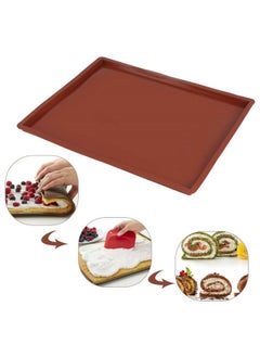 Generic Silicone Cake Roll Mold For Oven Food Grade Swiss Roll Pad Nougat Baking Pan Hand Tools Baking Non-stick Bottom-Dimensions:Trumpet YH575 30*24.5*1.5cm/132g  - Image 2
