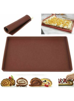 Generic Silicone Cake Roll Mold For Oven Food Grade Swiss Roll Pad Nougat Baking Pan Hand Tools Baking Non-stick Bottom-Dimensions:Trumpet YH575 30*24.5*1.5cm/132g  - Image 1