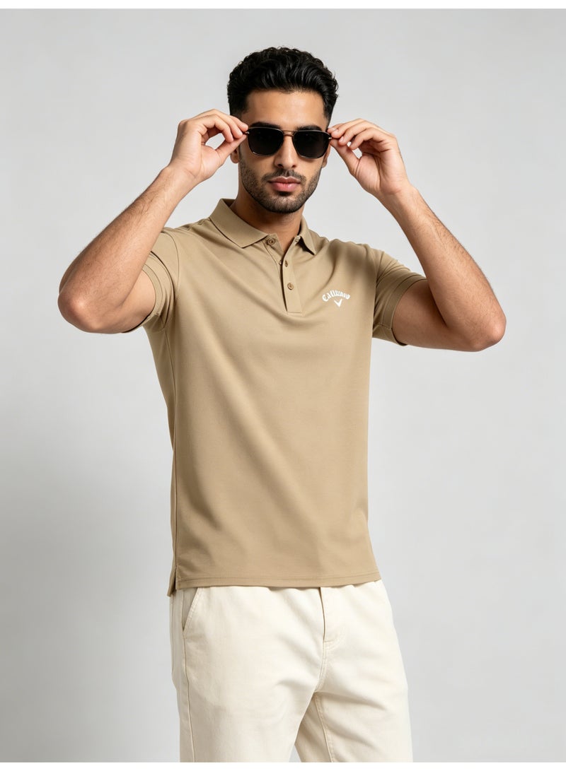 Callaway golf quick-drying short-sleeved Polo shirt men's summer breathable sports lapel casual shirt - Image 4