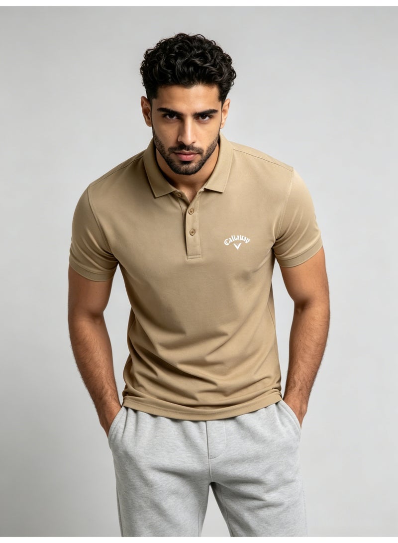 Callaway golf quick-drying short-sleeved Polo shirt men's summer breathable sports lapel casual shirt - Image 5