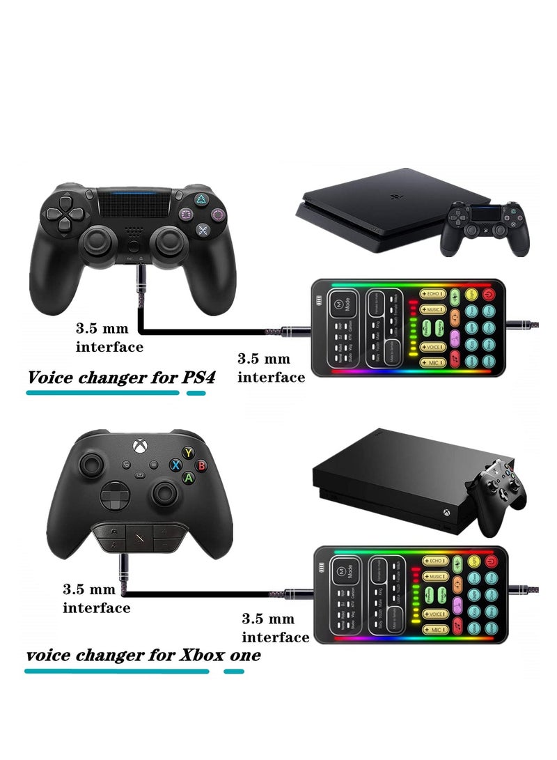 SYOSI Voice Changer, Handheld Microphone Voice Changer with Sound Multifunctional Effects Machine, Built-in 8 Sound Effects, for Phone/ PS4/ Xbox/ Switch/ IPad/ Computer/ Laptop/ Anchor/ Cam Girl/ Kids - Image 5