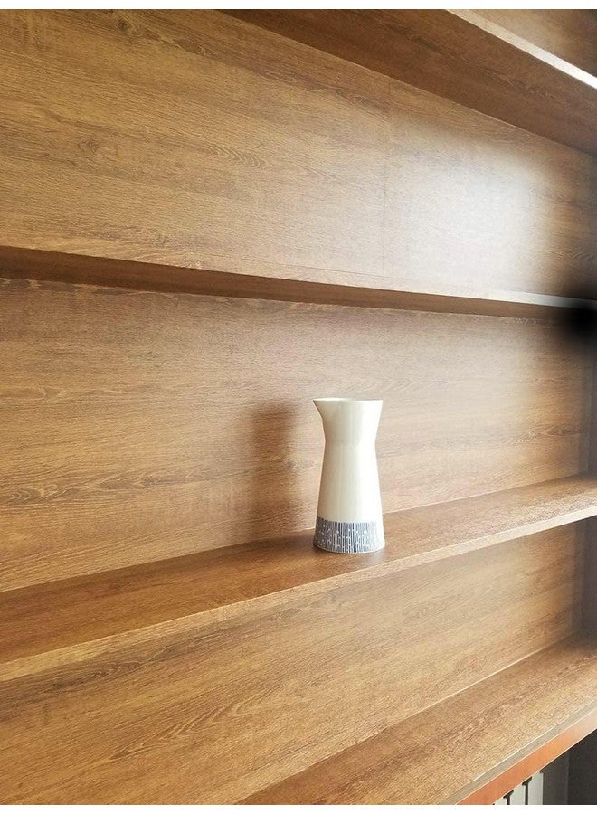 التعارف ملصقات حائط ذاتية اللصق مقاومة للماء من الخشب المحبب للأثاث وغرفة النوم وغرفة المعيشة (30 × 304 سم) - Image 3