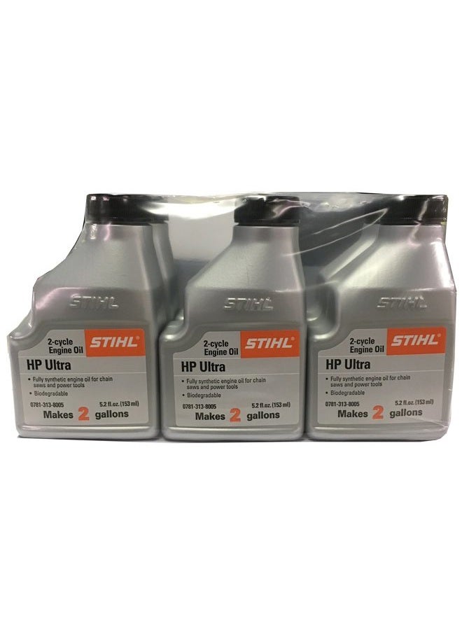 STIHL STIHL 0781 313 8007 5.2 Ounce High Performance Ultra 2 Cycle Engine Oil, 6 Pack 