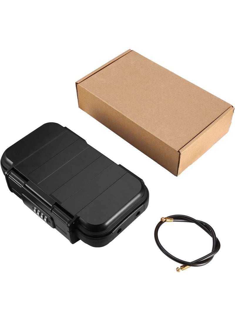 Portable Security Case – Combination Key Lock Box for Travel & Home | Small Safe for Smartphones, Passports & Credit Cards – Car Travel Storage Box with Durable Shell - Image 2