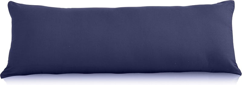 Ultra Soft Microfiber Body Pillow Cover/Pillowcases 21"x54" with Hidden Zipper Closure (Navy, Body Pillow Cover 21"x54") - Image 1